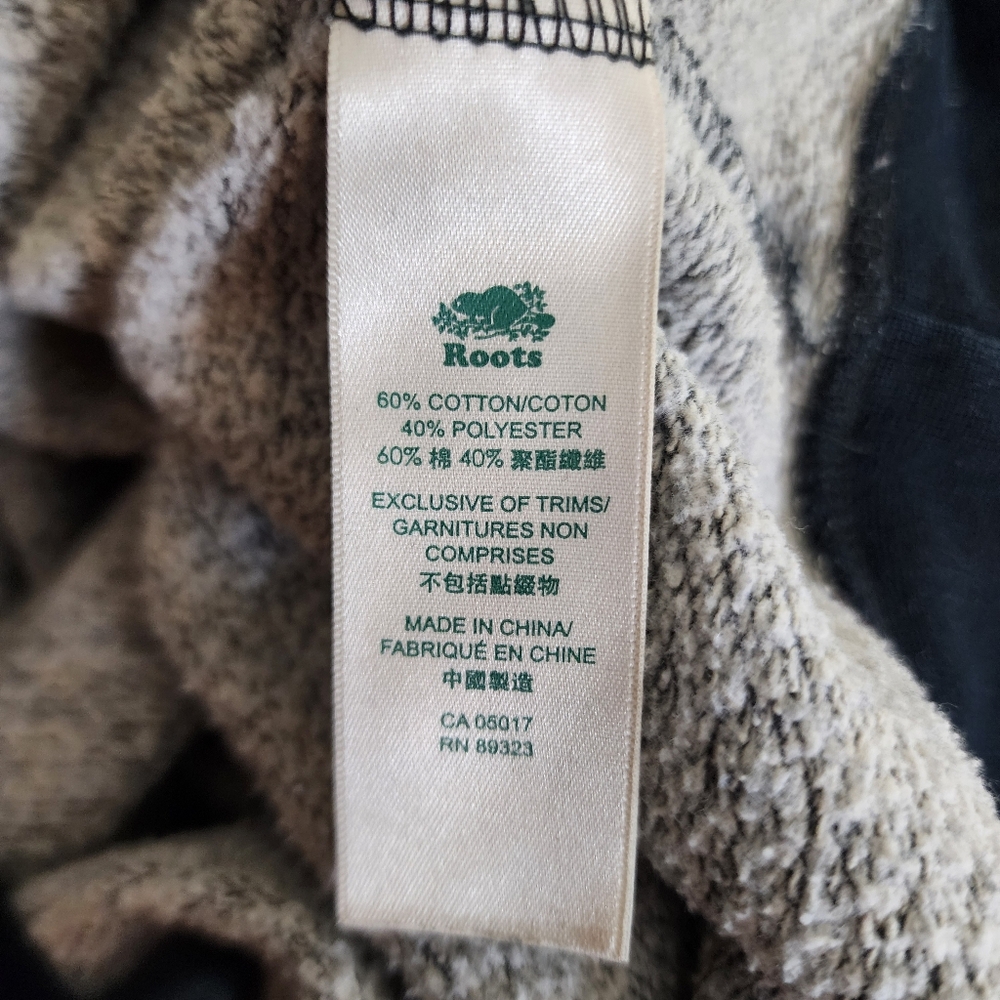 Roots Pullover Hoodie Size Small Dark Gray - Picture 9 of 10
